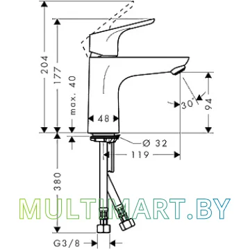 Смеситель Hansgrohe Focus 31513000 картинка 2